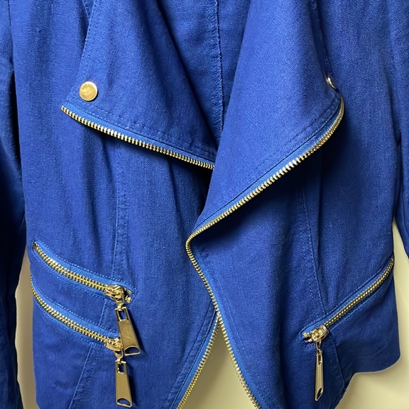 INSIGHT blazer with gold zippers - Picture 4 of 5